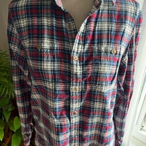 GAP Blue Casual Button Down Shirt women’s small